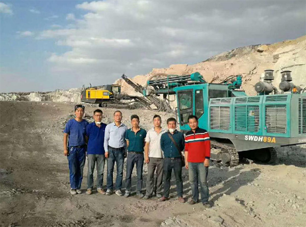 PK國際領先品牌，山河智能露天液壓鉆車再交完美答卷
