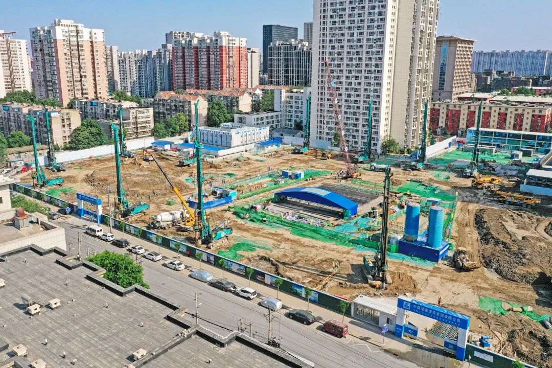 閃耀首都！山河智能旋挖鉆機集群助力民生工程