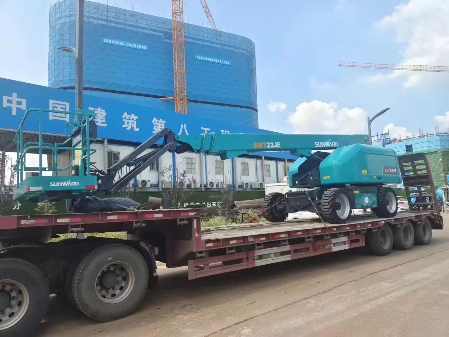 實力上新！山河智能電動直臂高空作業(yè)平臺進軍華中市場